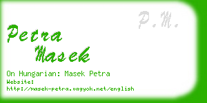 petra masek business card